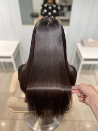 【🕊ダメージレス🕊】酸性ストレート(ケラチン入り)+韓国風カット✂️⟡.·*.