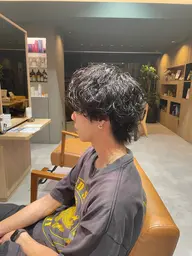 メンズカット➕シャドウパーマor波巻きスパイラルパーマモデル
