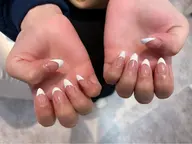 【Jrネイリスト練習モデル】オフ込み・白フレンチ(⚠️クリアベースのみ)