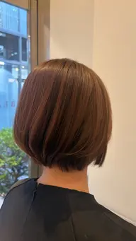 (17時or19時のみの受付です⚠️)ショートボブカット+トリートメントサービス✨️
