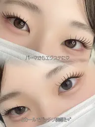 【やり過ぎないマツエク♡】カラーフラットラッシュ100本🐈🤎LEDで持続力🆙オフ無料🛁