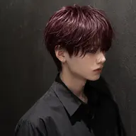 ワンカラー｜ブリーチなし大人っぽワインレッドカラー🍷