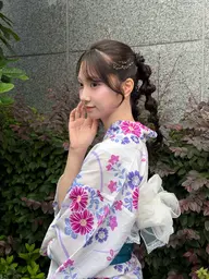 💕祭りや花火大会に💕浴衣着付け+ヘアセット👘🎀(土曜日NG❌)