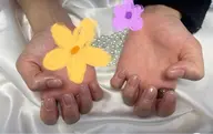 クリアネイル（ウォーターケアー付き）自爪付け替えオフ＋500円、長さだし付け替えオフ＋ 1000円