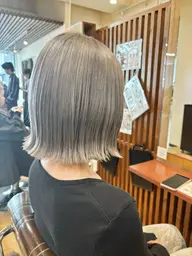 【ショート​〜​ボブ限定】ケアブリーチ+カラー+カット+5step最強補修トリートメント