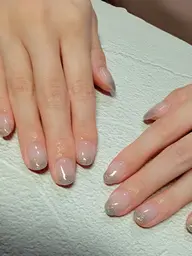 初回【ソフトジェルオフ・ケア込】70色から!ラメグラデーション シンプル
