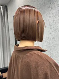 💫カット+カラー+縮毛矯正+トリートメント💫 【新宿/ショート/ボブ/白髪ぼかしハイライト】