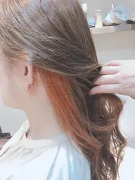 💍インナーカラー&イヤリングカラーのみ💍ブリーチ込みブリーチ一回でできるカラーでやります🫠