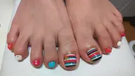 初回限定のみ★デザインフットネイル★持ち込み画像OK♪