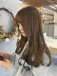 【🍃オリーブカラー＋髪質改善トリートメント🍃】バイカルテトリートメント/ベージュ