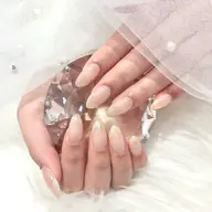 🔰口コミ記入必須【Jr.】HAND⭐️オフなし⭐️カラーグラデーション(ナチュラルカラー）クリアベース