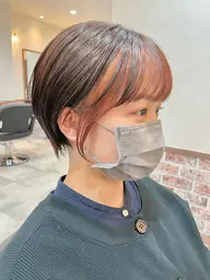 インナーカラーorイヤリングカラーorヘムライトorフェイスフレーミング+カラー+マスクTR