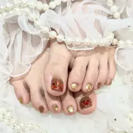 🔰口コミ記入必須【Jr.】FOOT🍒オフあり🍒親指2本アート(フットバス込み)