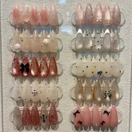 チップ長さ出し10本定額デザイン (パーツ込み)