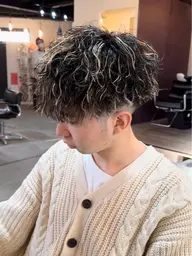 【⚡️シャープな縦落ち⚡️】✂️メンズカット＋ツイストスパイラルパーマ✂️漢を上げるパーマ🔥