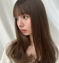 【人気No.1】小顔カット+透明感カラー+美艶トリートメント相談¥