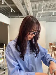 ツヤ感カラー+カット+トリートメント