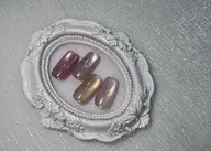 【オフあり】艶ベール×うる艶マグネットネイル💎