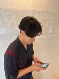 メンズ限定❕カット+眉カット+クリープパーマ🌀✨+プチスパ