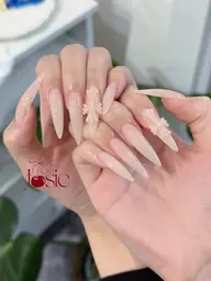 【長さ出し】ワンカラー➕クロス✝️パーツ(2個free) 🔥