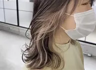 【ブリーチあり】インナー・ポイントカラー+Aujuaケアマスク