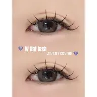 【サロンOPEN記念🩷】🎀Wフラットラッシュ160本🎀 ※お直し返金不可《土日祝➕300円》