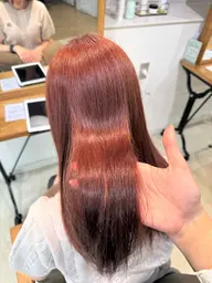 ブリーチなしワンカラー➕髪質改善トリートメント🥣