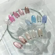【（11日）（12日）限定価格】ちゅるちゅるマグネットネイル🎀（オフあり/なし）＊¥8000→¥7200