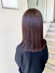 ✨感動🥹ツルツルさらさらの指通り!髪質改善トリートメント+ストレートパーマ+カット¥18,000