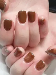学割モニター価格　ハンドジェルネイル　ワンカラー•シンプルアート、マグネット可【オフあり】