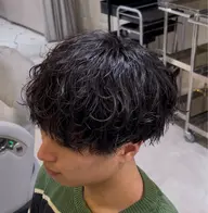 カット✂️+波巻きパーマ🌀