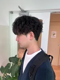 骨格矯正カット+シャドウパーマ🌀
