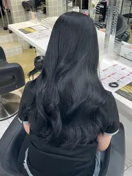 【透明感暗髪】🖤⋆͛*͛暗髪カラー×カット🖤⋆͛*͛(ブルーブラックなど)