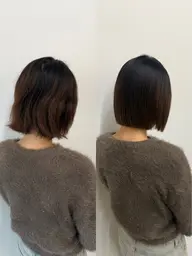 【ボブの為の縮毛矯正💕】 カット💇♀️➕縮毛矯正✨➕ケアトリートメント