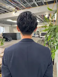 【🌿女性目線で作るメンズ】カット+パーマ+(プチヘッドスパ+眉カット付き)