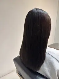 透明感のあるワンカラー🩵➕自分へのご褒美トリートメント5step✨