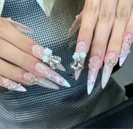 【練習モデル💅🏻】<チップ長さ出し>持ち込みデザイン⭕️🥰
