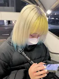 【18:00以降限定🌙】ケアブリーチ＋デザインカラー＋トリートメント🍒