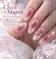 💗【チーク×マグネット】うる艶ちゅるん♡画像持ち込みデザイン/基本パーツ込み