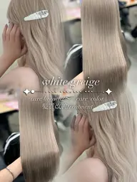 【🌙しっかりケアでハイトーンにしたい方🌙】ケアブリーチ込トリプルカラー➕オンカラー➕内部補修tr➕炭酸sp🪄✨
