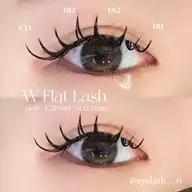 【マツエク】🩶Wフラット140束|ぱっちりボリューム♡