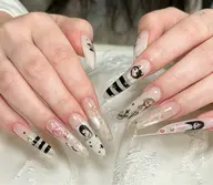 【Hand】チップ長さだし//持ち込みデザイン+アートやり放題/パーツ乗せ放題
