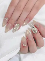 【オフあり】10本同じデザイン + 時間内パーツつけ放題🩵₊˚ おすすめno.1✨️