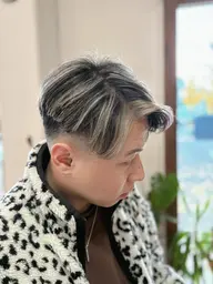 メンズハイライト(ブリーチ1回)➕カラー