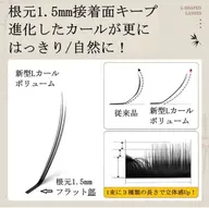 LED【Lカール束感ボリュームラッシュ】80束