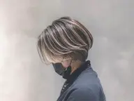 【白髪ぼかし】カット+フルカラー+ハイライト+トリートメント