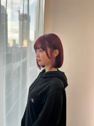 ポイントブリーチモデル✨️❤️‍🔥ホリスティック処方によるデザインブリーチカラー×カット🎨