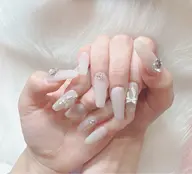 チップ長さ出し10本ワンカラー アートorパーツ2個まで(オフ別)