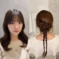 【🍒カットモデル無料🍒】✴️ミディアムカット➕ヘアアレンジ✴️トリートメント付き🪄︎︎🫧補足説明をご覧下さい❕