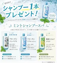 夏限定ミントシャンプープレゼント、シャンプー&スパ🫧✨